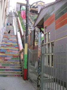 Just one of the many, many staircases in Valpo