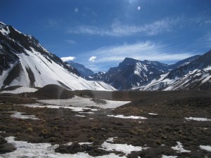 Aconcagua National Park - I think it's the mountain in the distance about to be hidden on the left