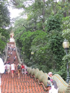 The 306 stairs to Wat Doi Suthep