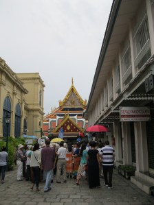 Just a hint of the mob at the Grand Palace...