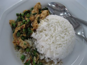 First Thai food. Mmm chili!